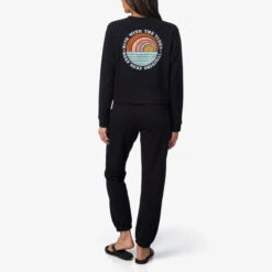 Reef Becca French Terry Pullover -Reef 3FWKJ07500423 BLK 04