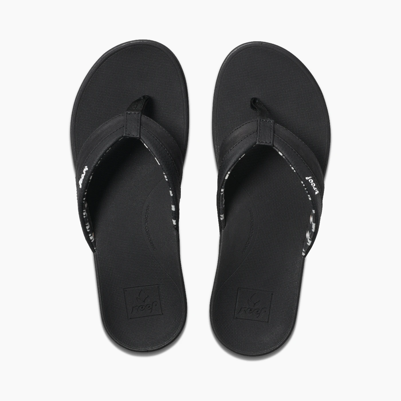 Reef Ortho Bounce Coast In Black Sandals 1 Reef Ortho Bounce Coast In Black Sandals