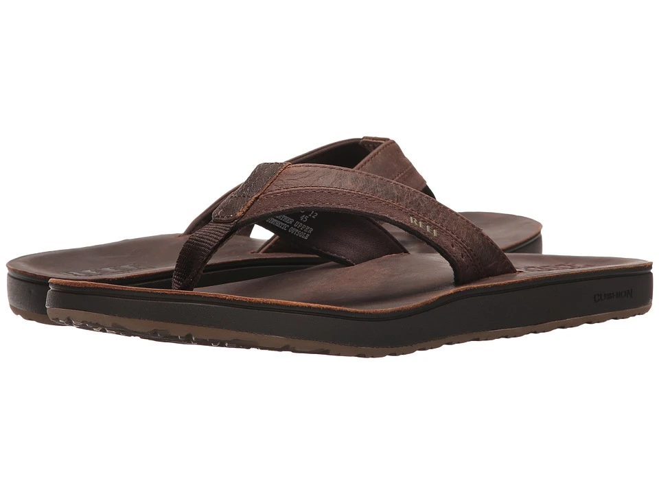 Reef Leather Contour Cushion (chocolate) 1 Reef Leather Contour Cushion (chocolate)